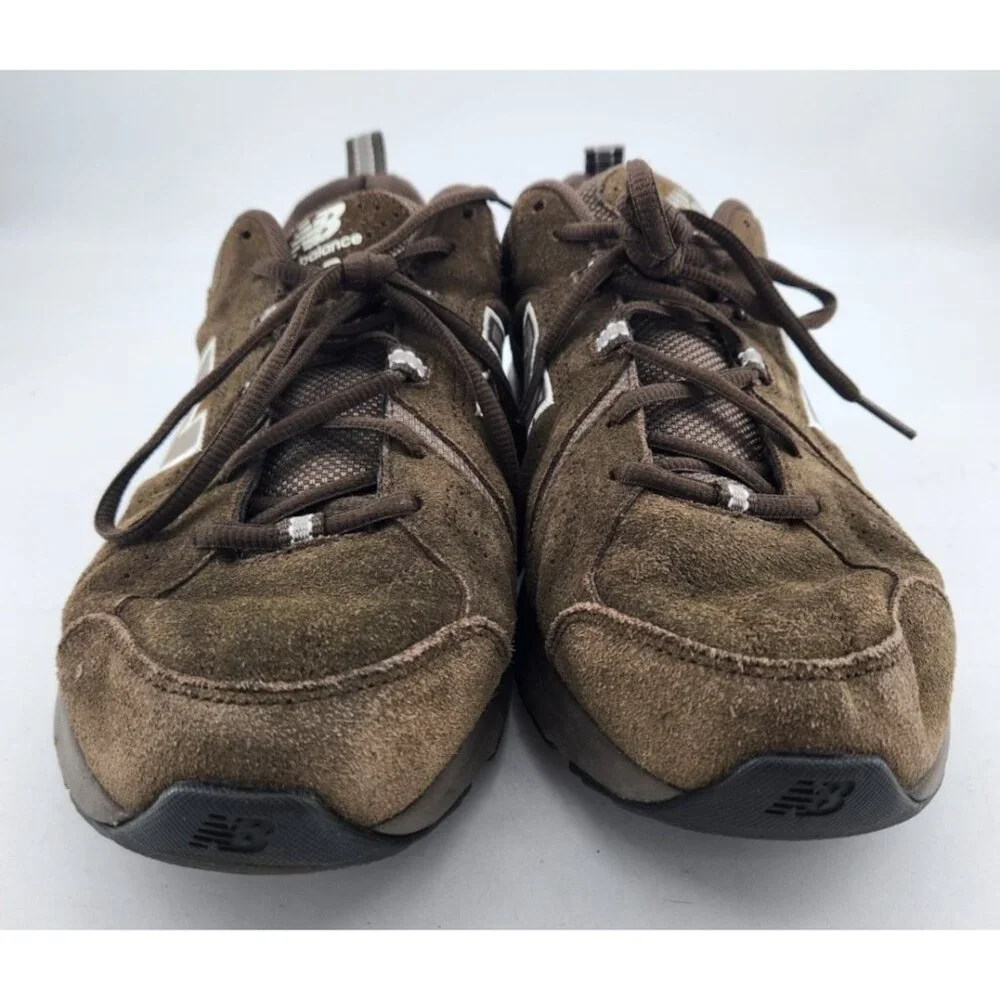 New Balance 608v5 Men's Size 10.5 2E Athletic Comfort Shoes Brown Suede